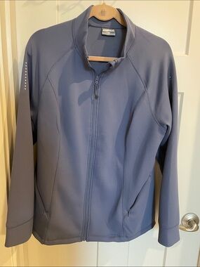 Full-Zip Jacket in Dusty Blue
